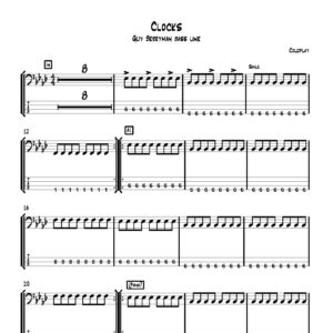 Clocks (Coldplay) - Bass Transcription