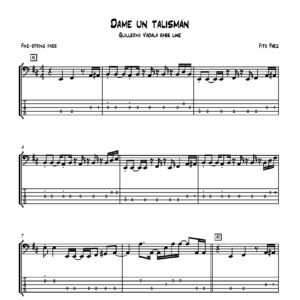 Dame un talisman (Fito Paez) - 5S Bass Transcription